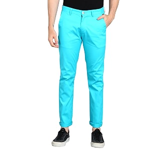 urbano fashion men39s cotton light weight non-stretch slim fit casual trousers