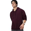 Urbano Fashion Men39s Cotton Solid Oversized Hooded