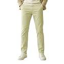 Urbano Fashion Men's Cotton Light Weight Non-Stretch Slim Fit Casual Trousers
