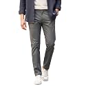 Urbano Fashion Men's Cotton Light Weight Non-Stretch Slim Fit Casual Trousers