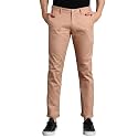 Urbano Fashion Men's Cotton Light Weight Non-Stretch Slim Fit Casual Trousers