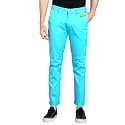 Urbano Fashion Men's Cotton Light Weight Non-Stretch Slim Fit Casual Trousers