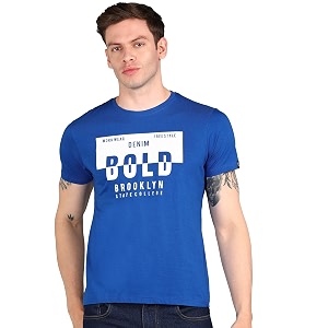 Urbano Fashion Mens Graphic Printed Round Neck