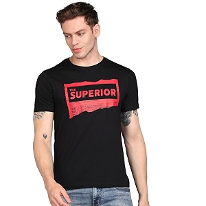 Urbano Fashion Mens Graphic Printed Round Neck