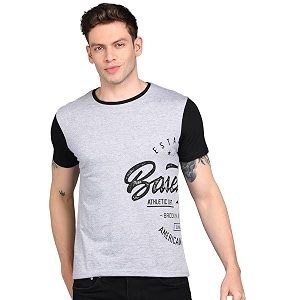 Urbano Fashion Mens Graphic Printed Round Neck