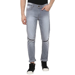 Urbano Fashion Mens Ice Blue Slim Fit