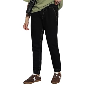 urbano fashion men39s slim fit mid rise jogger jeans stretch