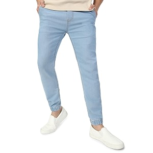 urbano fashion men39s slim fit mid rise jogger jeans stretch