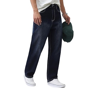 Urbano Fashion Mens Loose Baggy Fit Washed