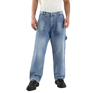 Urbano Fashion Mens Loose Baggy Fit Cargo