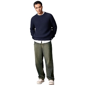 Urbano Fashion Mens Loose Baggy Fit Heavy
