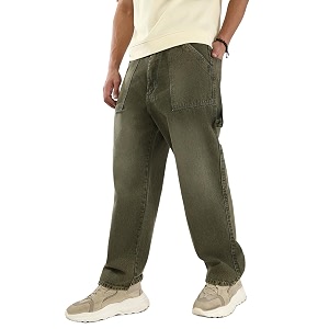 Urbano Fashion Mens Loose Baggy Fit Cargo