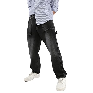 Urbano Fashion Mens Loose Baggy Fit Cargo
