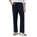 Urbano Fashion Men39s Loose Fit Solid Linen