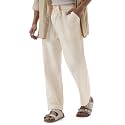 Urbano Fashion Men39s Loose Fit Solid Linen