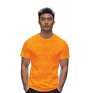 Urbano Fashion Mens Printed Half Sleeve Slim