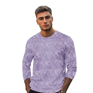 Urbano Fashion Mens Printed Full Sleeve Slim