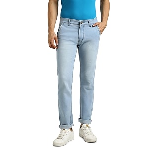 Urbano Fashion Mens Regular Fit Washed Jeans