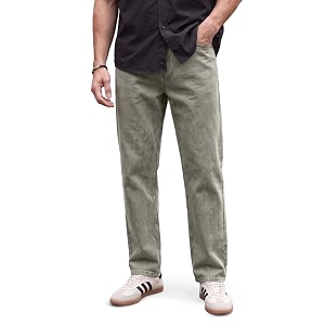 Urbano Fashion Mens Relaxed Fit Washed Denim