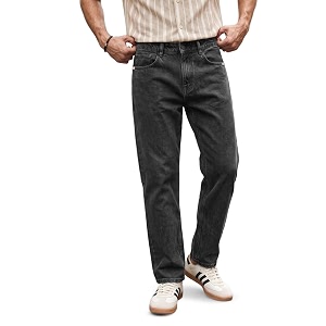 Urbano Fashion Mens Relaxed Fit Washed Denim