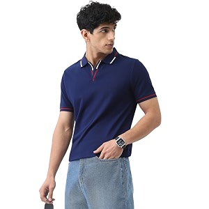 Urbano Fashion Mens Solid Regular Fit Half