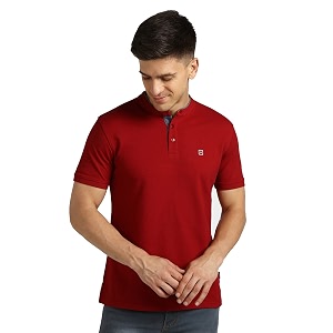 Urbano Fashion Mens Solid Slim Fit Half
