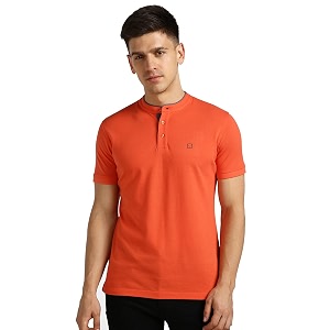 Urbano Fashion Mens Solid Slim Fit Half