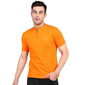 Urbano Fashion Mens Solid Slim Fit Half