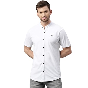Urbano Fashion Mens Solid Cotton Slim Fit
