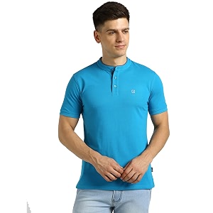 Urbano Fashion Mens Solid Slim Fit Half