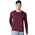 Urbano Fashion Men39s Solid Henley Neck Slim