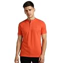 Urbano Fashion Men39s Solid Slim Fit Half