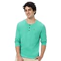 Urbano Fashion Men39s Solid Henley Neck Slim