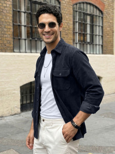 Urbano Fashion Men Self Design Casual Dark