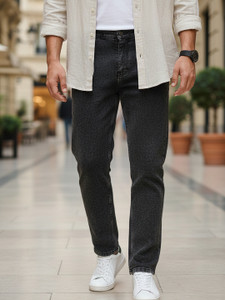 Urbano Fashion Regular Men Black Jeans