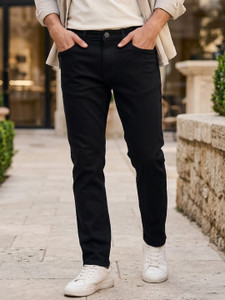 Urbano Fashion Slim Men Black Jeans