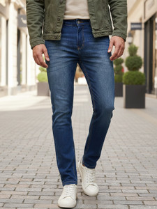 Urbano Fashion Slim Men Dark Blue Jeans
