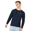 Urbano Fashion Men39s Solid Henley Neck Slim