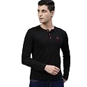 Urbano Fashion Men39s Solid Henley Neck Slim