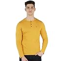 Urbano Fashion Men39s Solid Henley Neck Slim