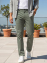 Urbano Fashion Straight Fit Men Green Trousers