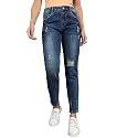 Urbano Fashion Women39s Boyfriend Fit Washed Jeans