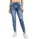 Urbano Fashion Women39s Boyfriend Fit Washed Jeans