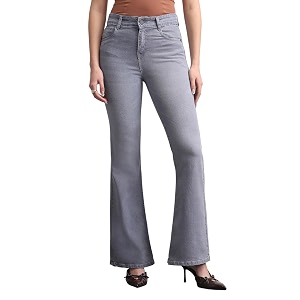 Urbano Fashion Womens Mid Rise Bootcut Washed