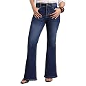Urbano Fashion Women39s Mid Rise Bootcut Washed