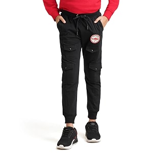 urbano juniors boy39s regular fit cotton jogger track pants stretch