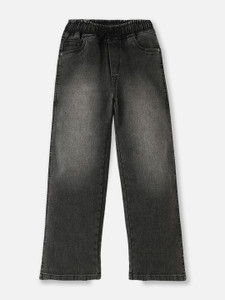 Urbano Juniors Loose Fit Boys Black Jeans