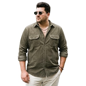 Urbano Plus Mens Corduroy Full Sleeve Regular