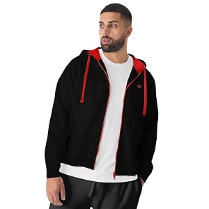 Urbano Plus Mens Cotton Zippered Hooded Casual