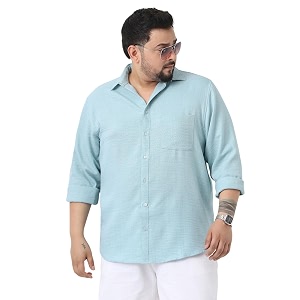 Urbano Plus Mens Linen Blend Full Sleeve